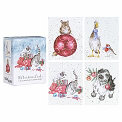 ‘Kittens’ Set of 16 Mini Charity Christmas Cards