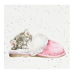 'The Snuggle Is Real' Cat Greetings Card