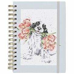 ‘Blooming with Love’ Dog A5 Notebook