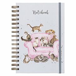 ‘Cattitude’ Cat Spiral Bound A5 Notebook