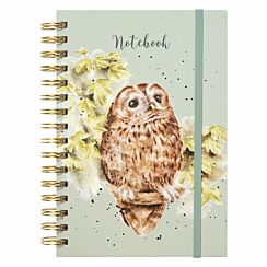 ‘Treetops’ Owl Spiral Bound A5 Notebook