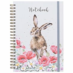 ‘Field of Flowers’ Hare Spiral Bound A4 Notebook