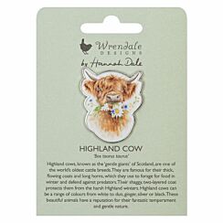 ‘Daisy Coo’ Highland Cow Pin Badge