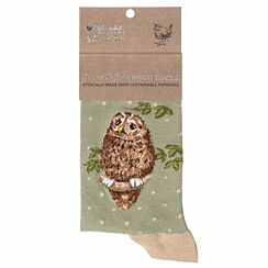 ‘Treetops’ Owl Women’s Bamboo Socks