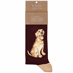 ‘Good As Gold’ Golden Labrador Men's Bamboo Socks