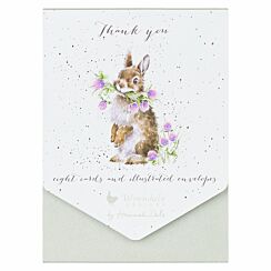 ‘Head Clover Heels’ Rabbit Thank You Note Writing Set