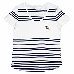 ‘Flight Of The Bumblebee’ Bee Striped Cotton T-Shirt