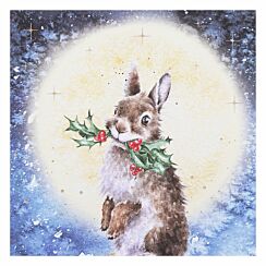 ‘By The Light of The Moon’ Hare Christmas Card