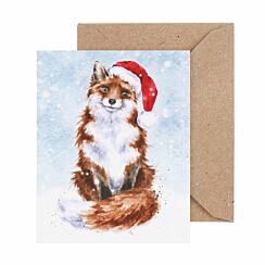 ‘Festive Fox’ 3.5 Inch Mini Christmas Card