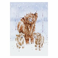 ‘A Highland Christmas’ Cow A6 Notebook 