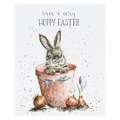 ‘Flower Pot’ Bunny Easter Card