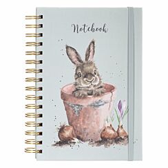 The Flower Pot Rabbit Spiral Bound A5 Notebook