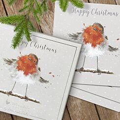 ‘Christmas Robin’ Set of 8 Luxury Boxed Christmas Cards