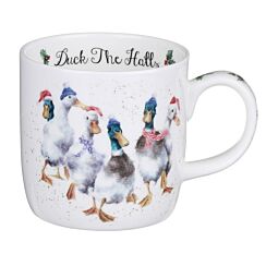 ‘Duck The Halls’ Duck Fine Bone China Christmas Mug
