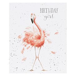 ‘Birthday Girl’ Flamingo Birthday Card