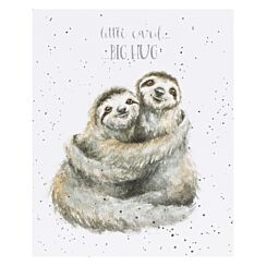 ‘Little Greetings Card, Big Hug’ Sloth Greetings Card