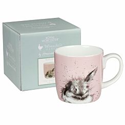 'Bathtime' Rabbit Boxed Large Fine Bone China Mug