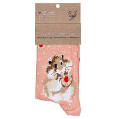 ‘Diet Starts Tomorrow’ Orange Hamster Women’s Bamboo Socks