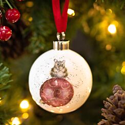 'Not a Creature was Stirring' Mouse Christmas Bauble