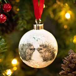 'Hedgehugs' Hedgehog Christmas Bauble