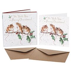 ‘We Wish You a Merry Christmas’ Box of 8 Gold Foiled Christmas Cards 