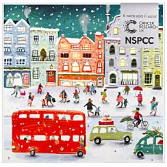 London Street Pack of 6 Christmas Cards Charity Pack