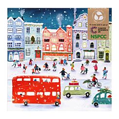 London Street Pack of 6 Christmas Cards Charity Pack