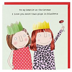 ‘Besties Pigs in Blankets’ Christmas Card