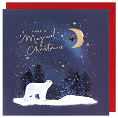 Reflections Polar Bear Christmas Card