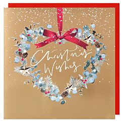 Reflections Heart Foliage Christmas Card