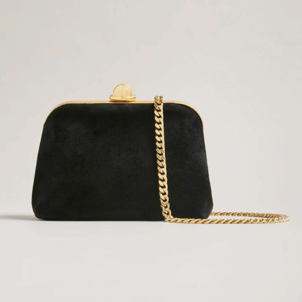 Black mini clutch bag sale