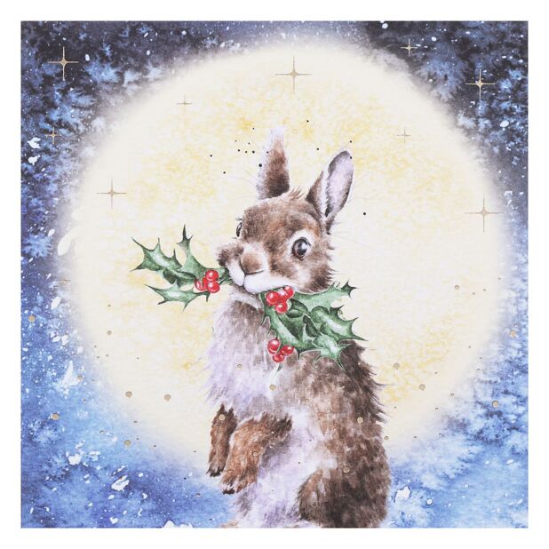 Wrendale ‘By The Light of The Moon’ Hare Christmas Card | Great British ...