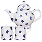 Blue Stars Teapot Set