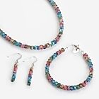 Rainbow Shimmer Drums 3 Piece Jewellery Set