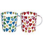 Love Hearts Lomond Set Of 2 Mugs