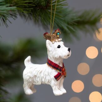 Resin West Highland Terrier Tree Decoration 