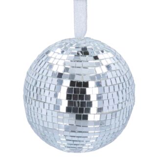 Silver Mirrorball Bauble