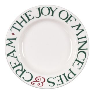 Christmas Toast Joy Of Mince Pies 8 1/2 Inch Plate 