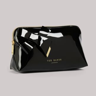 NICOLAI Black Knot Bow Makeup Bag