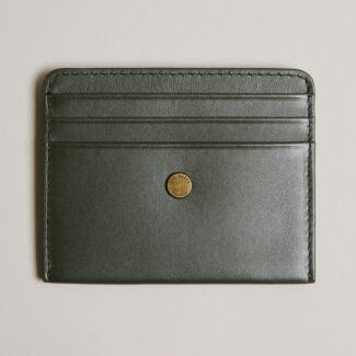 HACE Dark Green Trunk Lock Leather Cardholder