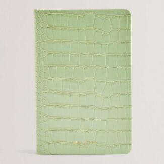 BRENDAS Pale Green Croc A5 Notebook