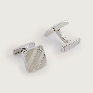 DILLON Striped Branded Cufflinks