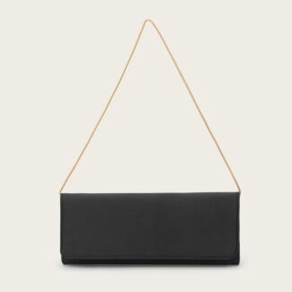 LARELA Black Chain Detail Evening Bag