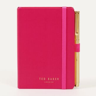 WHINNS Pink Saffiano Textured A6 Notebook