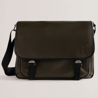 TARRY Khaki TB Script Messenger Bag