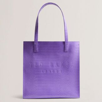 CROCCON Bright Purple Croc Large Icon Bag