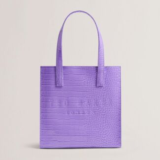 REPTCON Bright Purple Croc Small Icon Bag