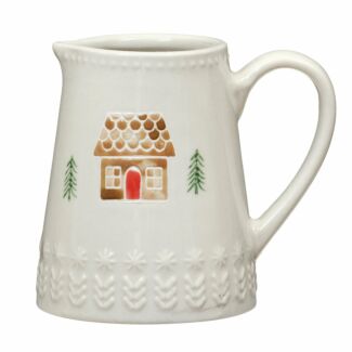 Gingerbread House Stoneware Mini Jug