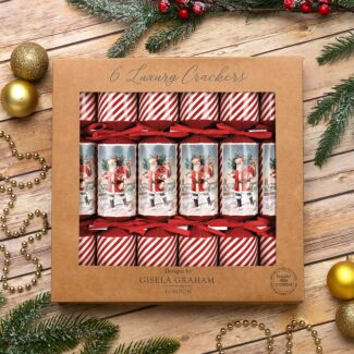 Nostalgia Santa Set of 6 Luxury Christmas Crackers