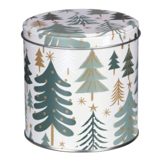 Christmas Trees Cream Chocolate Tin